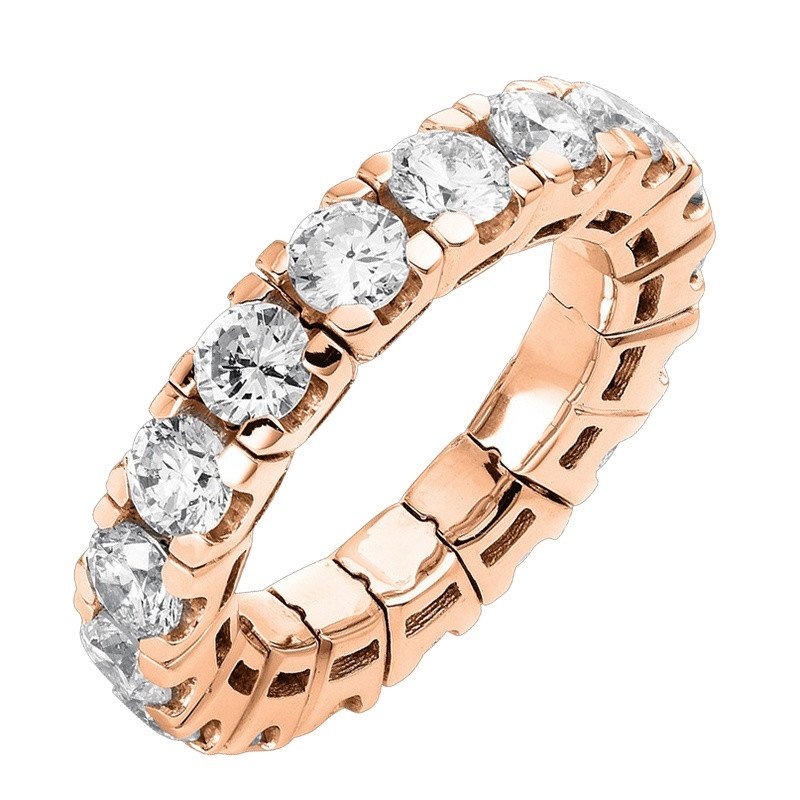 Eternity Expandable Diamond Ring Rose Gold