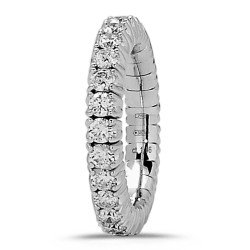 Eternity Ring Two Diamonds Carats White Gold 1M254W 1CD57W