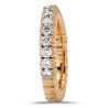 Expandable Ring with Diamonds Half Band Yellow Gold 1M248G