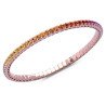 Expandable Rainbow Sapphires Tennis Bracelet Pink Gold Bracciale Tennis Espandibile Rubini Rosa Oro Rosa
5C134R C128W 5D181R