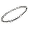 Bracciale Tennis Brillanti Castoni Espandibile Oro Bianco 5B316W