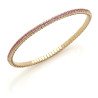 Expandable Sapphire Tennis Pink Sapphire Yellow Gold