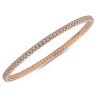 Expandable Tennis Bracelet Two and Half Diamond Carats Pink Gold 5A915R