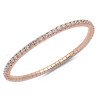 Bracciale Tennis Espandibile Brillanti Cinque Carati Oro Rosa