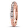 Expandable Ring with Diamonds Half  Band Rose  Gold 1M250R 1CQ83R