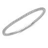 Two and a Half Carat Expandable Diamond Tennis Bracelet White Gold