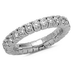 Expandable Eternity Diamonds Ring One and Half Carats   White Gold 1N236W 1N236W8