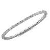 Tennis Expandable Baguette Diamond Bracelet White Gold