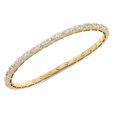 Bracciale Tennis Espandibile Diamanti Marquise Oro Giallo  5C96G