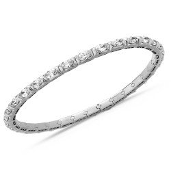 Expandable Diamond  Marquise Shape Tennis Bracelet White Gold 5C06W