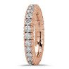 Eternity Ring Two Diamonds Carats Rose Gold 1M254R 1CD57R