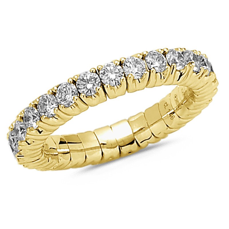 Expandable Eternity Diamonds Ring One and Half Carats  Yellow Gold 1N236G