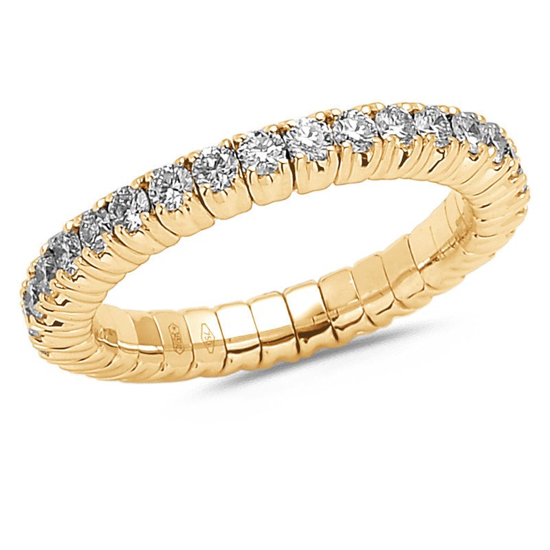 One Carat Expandable Eternity with Diamonds Ring Yellow Gold 1M249G 1CQ47G