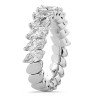 Expandable Marquise Cut Diamond Ring Half Band White Gold 1X668W