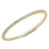 Expandable Tennis Bracelet Five Diamond Carats Yellow Gold