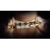 Bracciale Espandibile Serpenti Modello Oro e Diamanti Vista di Come si Allunga