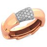 Serpenti Diamond Ring Rose Gold