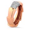 Serpenti Diamond Ring Rose Gold