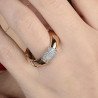 Diamond Serpenti Ring Worn Model