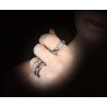 Serpenti Contrarier Ring Diamonds Worn Model