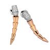 Serpenti Diamond Dangling Earrings Rose Gold