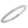 Bracciale Tennis Espandibile Brillanti Sette Carati e Mezzo Oro Bianco 5D797W