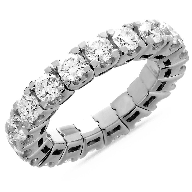 Eternity Stretch Diamond Ring White Gold 1N712W