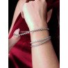 Example of Flex, Stretch and Expandable Diamonds Tennis Bracelets 5D716W 5D716G 5D716R