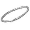 Expandable Tennis Bracelet Three and Half Carats  White Gold