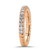 Expandable Ring with Diamonds Half  Band Yellow  Gold 1M250G 1CQ83G