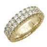 Anello Fedina Eternity  Espandibile Doppia Fila Brillanti Oro Giallo 1DJ52WG 1N543G