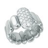 Expandable Diamond Ring Pavè White Gold