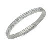 Bracciale Tennis Espandibile Doppia Fila di Brillanti Oro Bianco 5B318W﻿ 5E253W