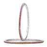 Expandable Rainbow Tennis Bracelet White Gold 
5B173R 5D280W 5D279R 5D279R 5D279G 5D278R 5D278R 5D278G