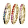 Rainbow Sapphires Expandable Eternity  Yellow  Gold 1W896G