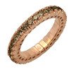 Eternity Expandable  Champagne Diamond Ring Rose Gold