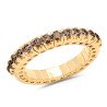 Champagne Diamond Expandable Ring Half Band Yellow