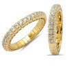 Ring  Expandable Diamonds Half Band Yellow Gold 1O163G 1CQ83G