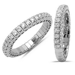 Ring  Expandable Diamonds Half Band white Gold 1O163W 1CQ83W