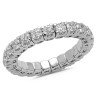 Eternity Ring Two Diamonds Carats White Gold