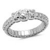 Trilogy Expandable Diamond Ring White Gold 1N778W