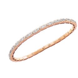 Bracciale Tennis Espandibile Diamanti Marquise Oro Rosa  5C96R