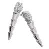 Serpenti Diamond Dangling Earrings White Gold