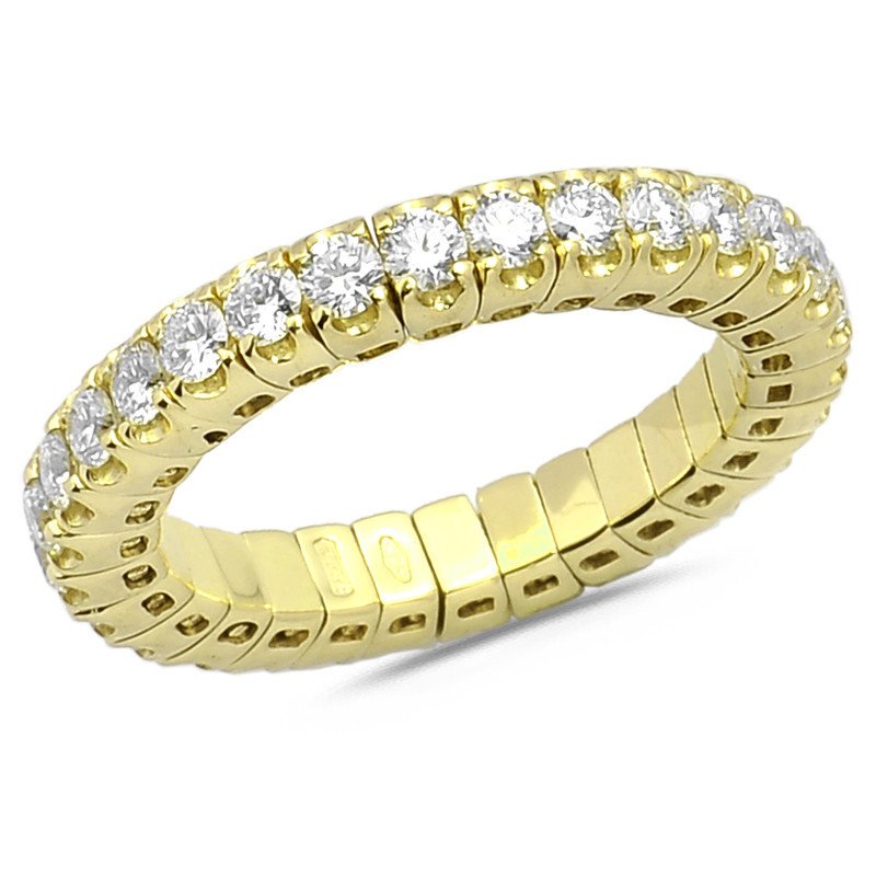 Etrnity ring Diamonds one and a half carat yellow gold