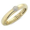 Autosize Wedding Band Yellow Gold and Diamonds