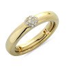 Autosize Wedding Band Yellow Gold and Diamonds