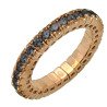 Expandable one carat pink gold Eternity ring. Made for Onesizejewels by Masi  Gioielli: Buy or order now