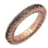 Expandable one carat pink gold Eternity ring. Made for Onesizejewels by Masi  Gioielli: Buy or order now