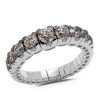 Expandable Grey Degradè Diamonds Ring White Gold