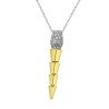 Serpenti Diamond Pendant Yellow Gold